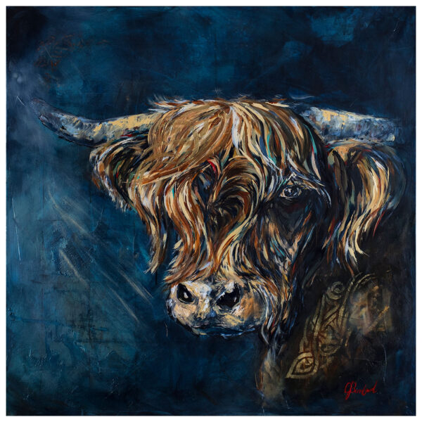 "Charlie The Chambers Cow" Original Artwork